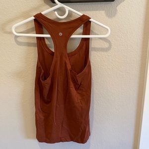 Lululemon tank in burnt Orange